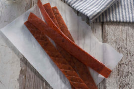 Photo of salmon jerky strips