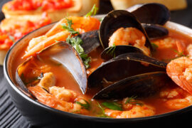 Muscles in a broth