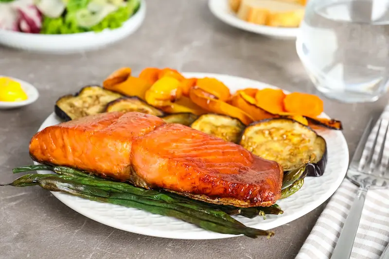 Air fryer fish, such as salmon, are crispy and delicious