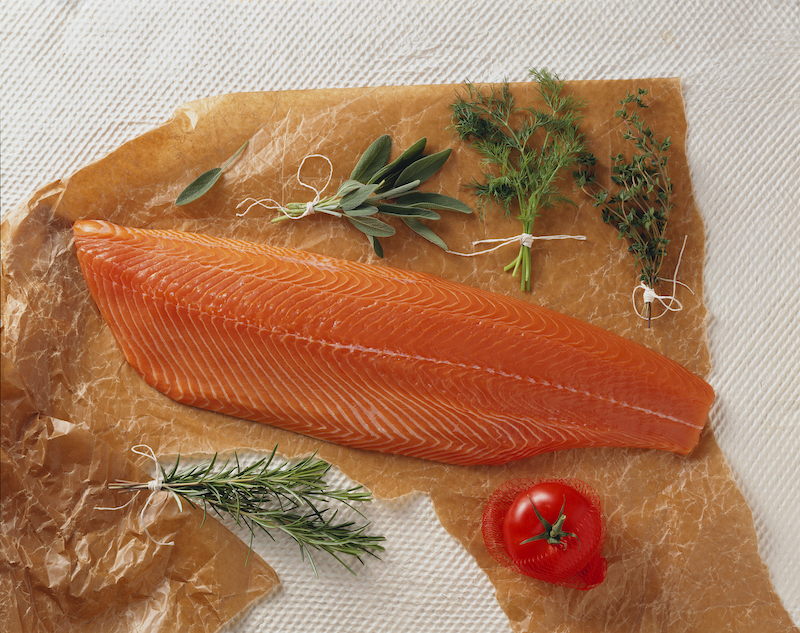 Rosh Hashanah foods salmon