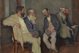 How to Have a Good Conversation: Painting titled "Conversation" by Arnold Lakhovsky