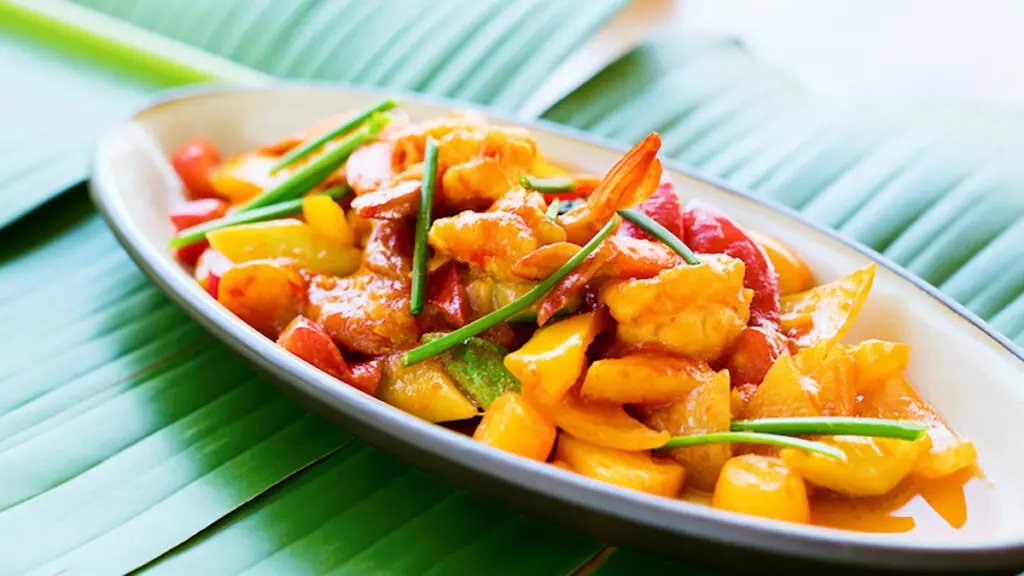 sweet and sour fish shrimp
