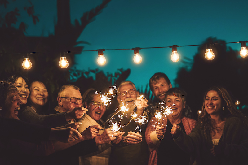 how to be more outgoing July party