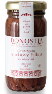 Donostia anchovies in jar