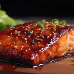 Honey Brown Sugar Glazed Copper River King Salmon