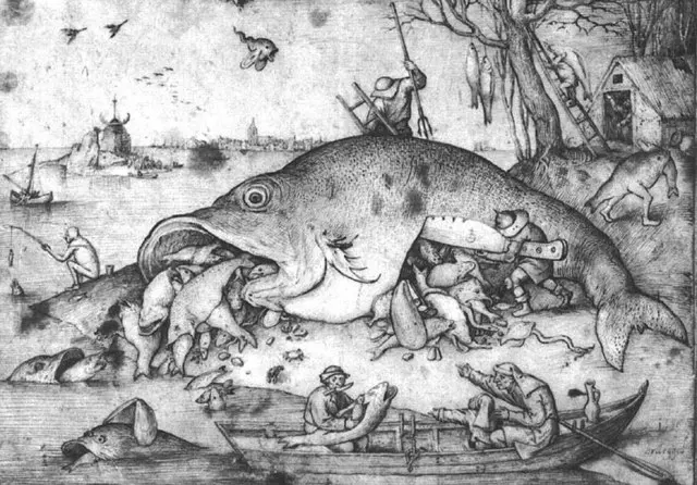 fish art Pieter Bruegel the Elder Big Fishes Eat Little Fishes