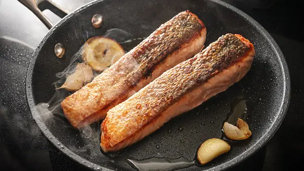 crispy fish skin salmon fillet