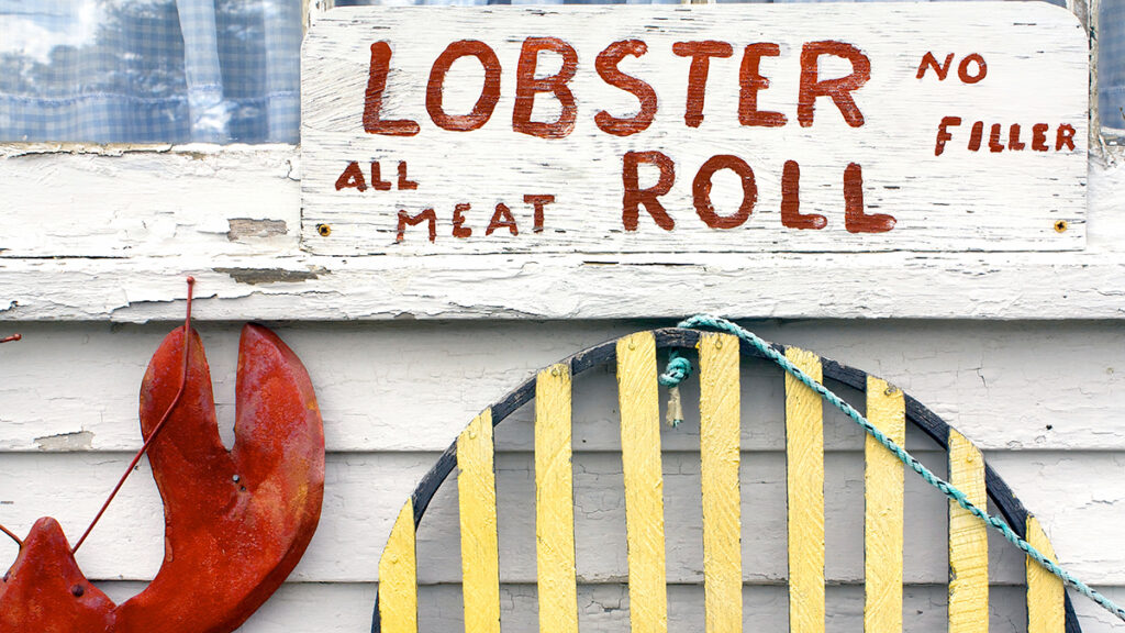 Lobster Roll Sign at Orleans, Cape Cod