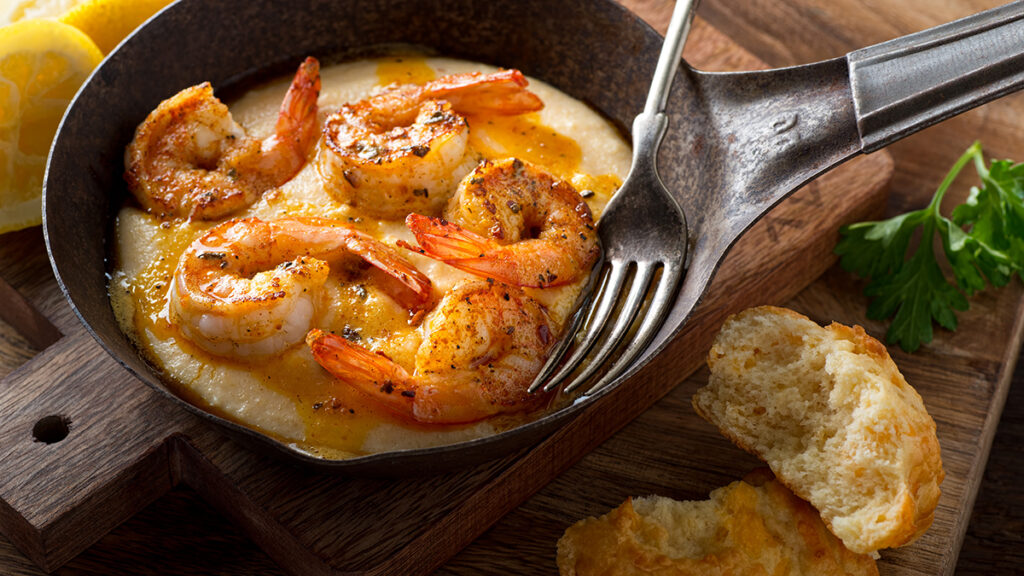 Cajun Style Shrimp and Grits