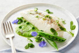 how to cook halibut halibut fillet with spring peas